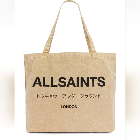All Saints Handbags - NWT- All Saints Undrground Acid Tote in Pitt Brown